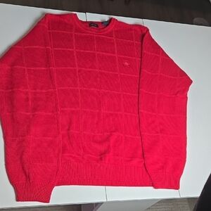 Izod Men's Vibrant Red Crewneck Sweater
